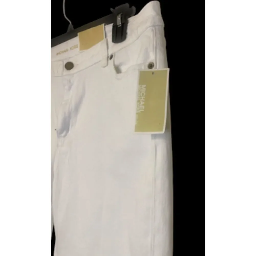 NWT Michael Kors Selma White Jeans High Rise Ankle Sz. 14P